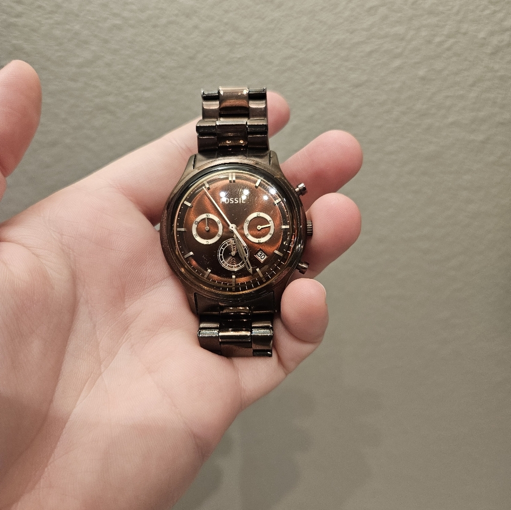 Fossil Brown Metal Watch